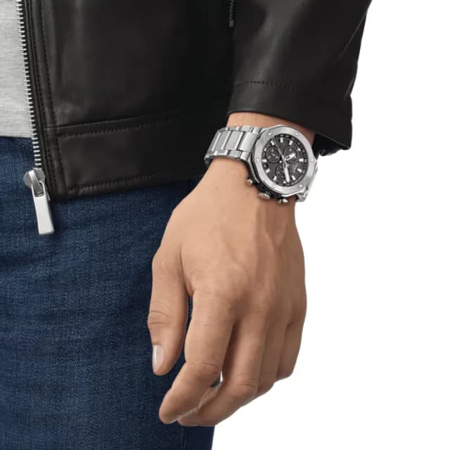 【TISSOT 天梭 官方授權】T-RACE 競速系列 髮絲紋 計時腕錶 父親節 禮物 送禮 推薦(T1414171105101)