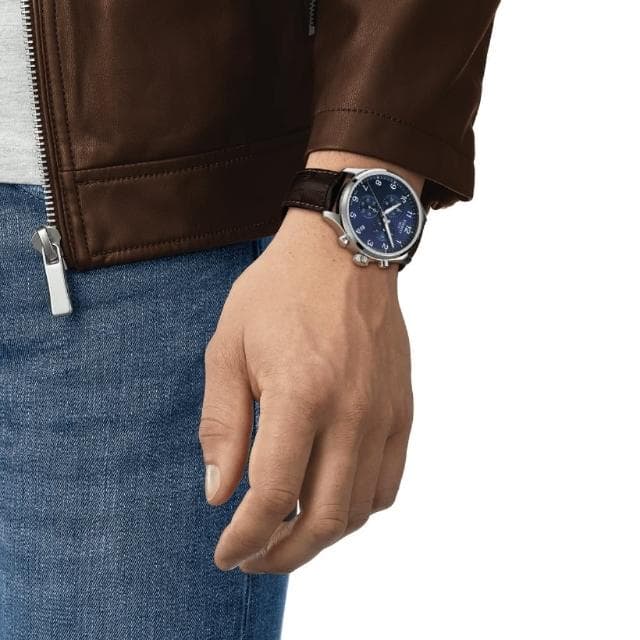 【TISSOT 天梭 官方授權】SUPERSPORT CHRONO 三眼計時腕錶 母親節 禮物 推薦(T1166171604700)