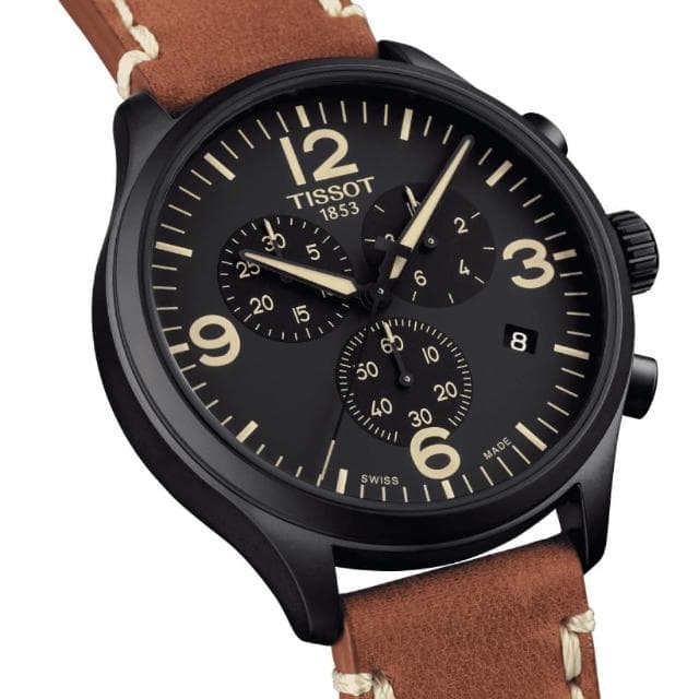 【TISSOT 天梭 官方授權】SUPERSPORT CHRONO 三眼計時腕錶 母親節 禮物 推薦(T1166173605700)