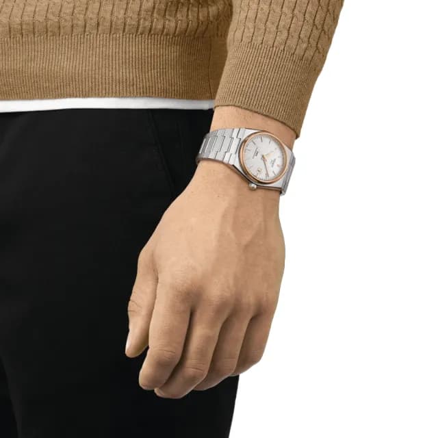 【TISSOT 天梭 官方授權】PRX系列 復刻機械對錶 畢業禮物 送禮 推薦(T1374072103100/T1372071111100)