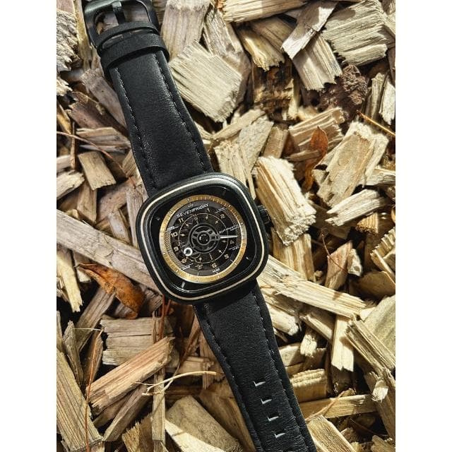 【SEVENFRIDAY】T系列 自動上鍊機械錶-經典黑金/45.6x45mm 送禮 禮物 推薦(T2/06)