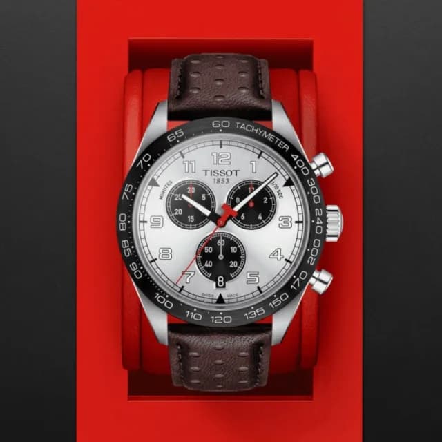 【TISSOT 天梭 官方授權】PRS516 CHRONOGRAPH 三眼計時腕錶 畢業禮物 送禮 推薦(T1316171603200)