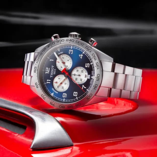 【TISSOT 天梭 官方授權】PRS516 CHRONOGRAPH 三眼計時腕錶 畢業禮物 送禮 推薦(T1316171104200)