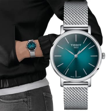 【TISSOT 天梭 官方授權】EVERYTIME LADY 經典優雅 時尚腕錶 畢業禮物 送禮 推薦(T1432101109100)