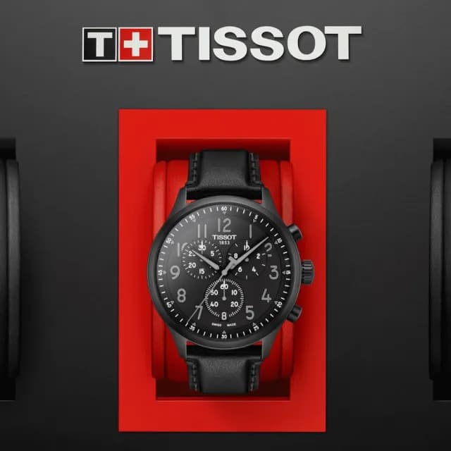 【TISSOT 天梭 官方授權】CHRONO XL 韻馳系列 三眼計時腕錶 父親節 禮物 送禮 推薦(T1166173605200)