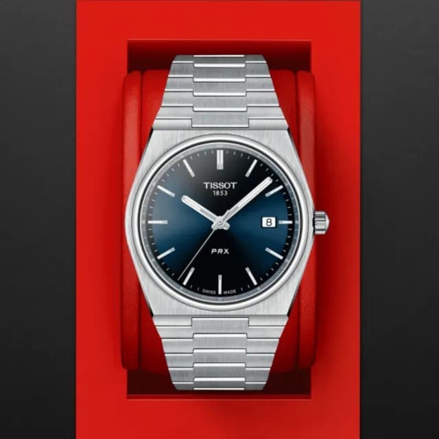 【TISSOT 天梭 官方授權】PRX系列 1970年代復刻 時尚腕錶 雙11 特惠 推薦(T1374101104100)