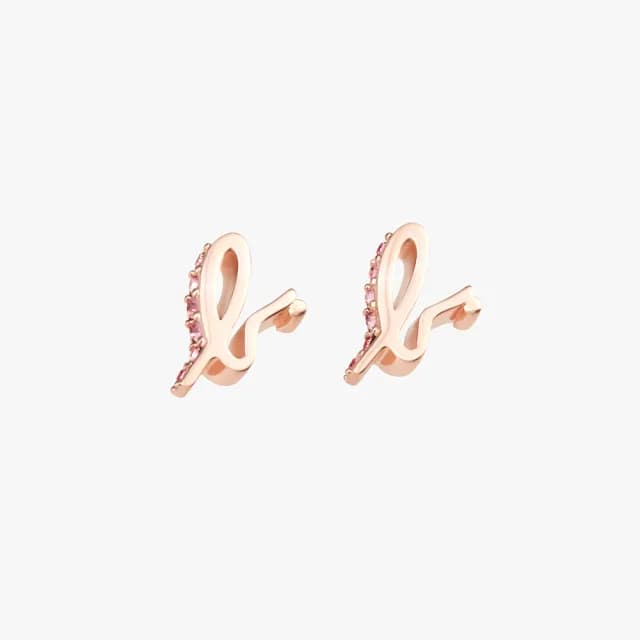 【agnes b.】bijoux 女款純銀 b. Logo耳環