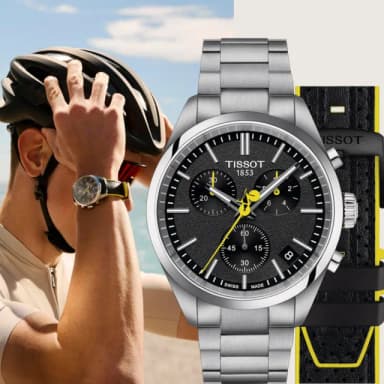 【TISSOT 天梭 官方授權】PR100 特別版 環法自由車賽石英計時手錶-40mm 禮物 推薦(T1504171105100)