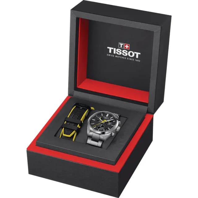 【TISSOT 天梭 官方授權】PR100 特別版 環法自由車賽石英計時手錶-40mm 禮物 推薦(T1504171105100)