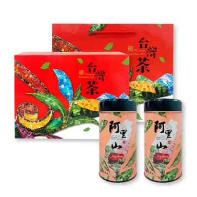 【名池茶業】岳麗台灣阿里山烏龍茶葉禮盒150gx2(共0.5斤)