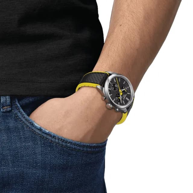 【TISSOT 天梭】PR100系列 環法特別款 計時腕錶 畢業禮物 送禮 推薦(T1504171105100)
