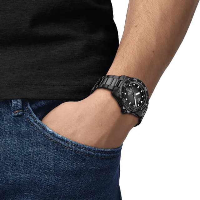 【TISSOT 天梭】SEASTAR1000海星系列 潛水機械腕錶 畢業禮物 送禮 推薦(T1208073305100)