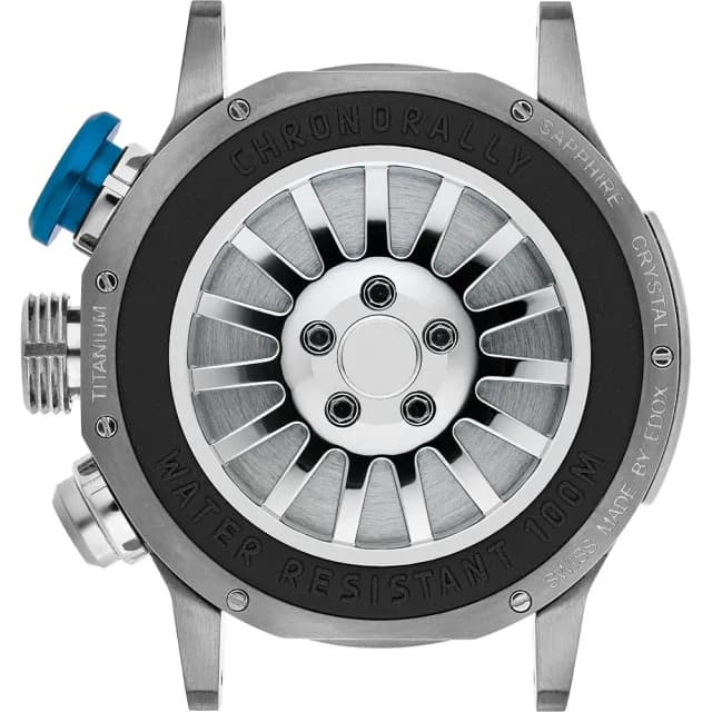 【EDOX 伊度】140周年 BMW 摩托車紀念錶 鈦金屬大日期計時手錶 送禮 禮物 推薦(E38003.TINBU.GNBU)