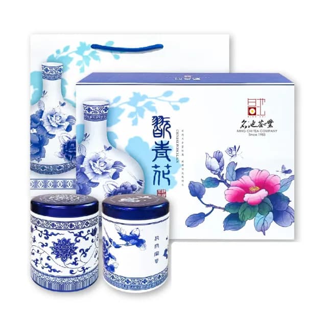【名池茶業】翫青花梨山高冷烏龍茶葉禮盒75gx2(附提袋)