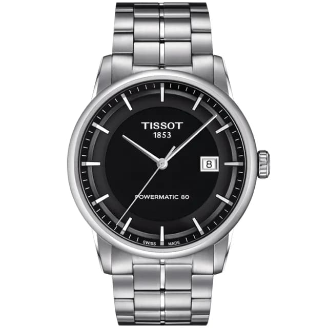【TISSOT 天梭 官方授權】LUXURY 簡約時尚機械腕錶 畢業禮物 送禮 推薦(T0864071105100)