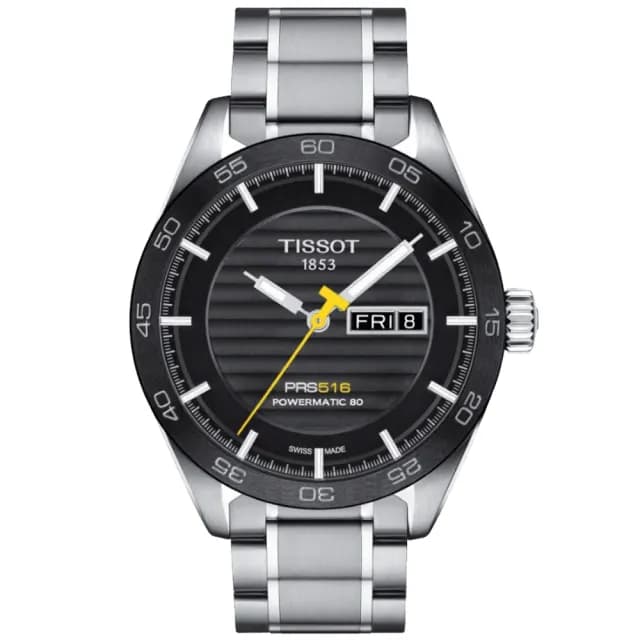 【TISSOT 天梭 官方授權】PRS 516 時尚運動機械腕錶 畢業禮物 送禮 推薦(T1004301105100)
