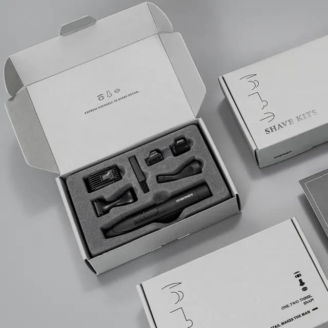 【URBANER奧本】MB-980B 三合一修容禮盒組(鼻毛刀/修鬍刀/修容刀/父親節禮物)