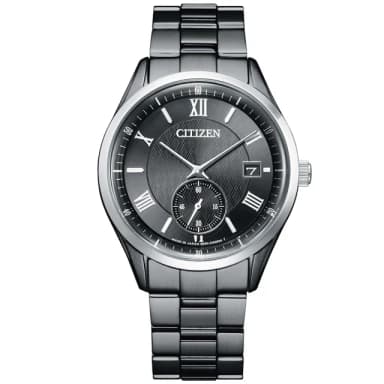 【CITIZEN 星辰 官方授權】GENTS 光動能紳士小秒圈手錶-38.5mm 情人節 禮物(BV1125-97H)