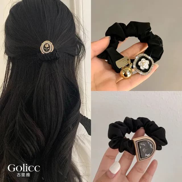 【Gulicc】法式 古典氣質 髮圈(雙11 聖誕節 生日 髮飾 頭飾 大腸圈 髮夾 禮物)