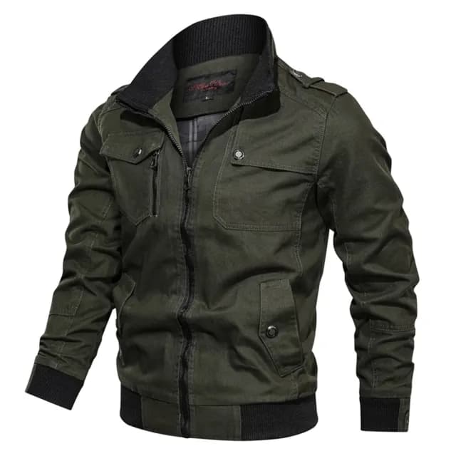 【巴黎精品】父親節禮物 軍裝外套復古工裝古著(純色機能工裝修身男夾克5色a1hg4)