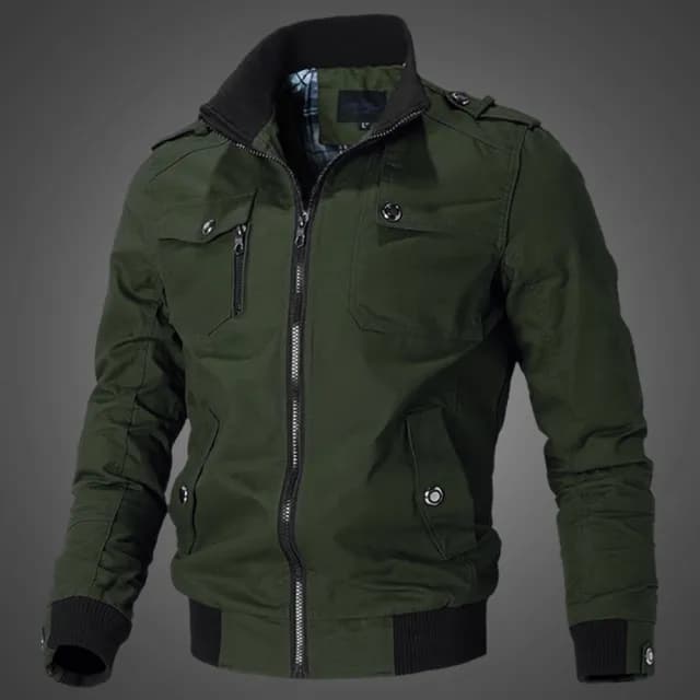 【巴黎精品】父親節禮物 軍裝外套復古工裝古著(棉質立領水洗裝男夾克5色a1hg1)