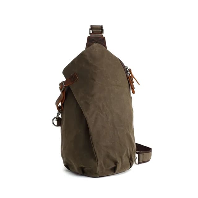 【巴黎精品】父親節禮物 胸包帆布側背包(歐美復古斜背防水男包包5色a1hf28)
