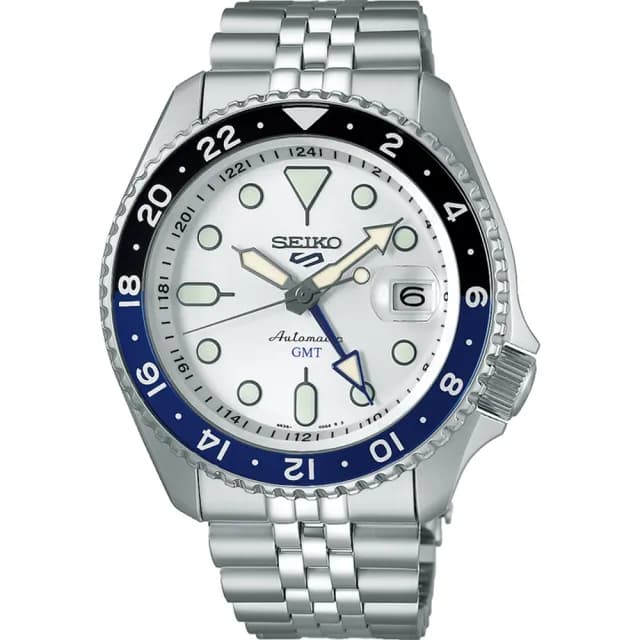 【SEIKO 精工】5 Sports系列 GMT機械錶 送禮推薦(SSK033K1/4R34-00A0S)