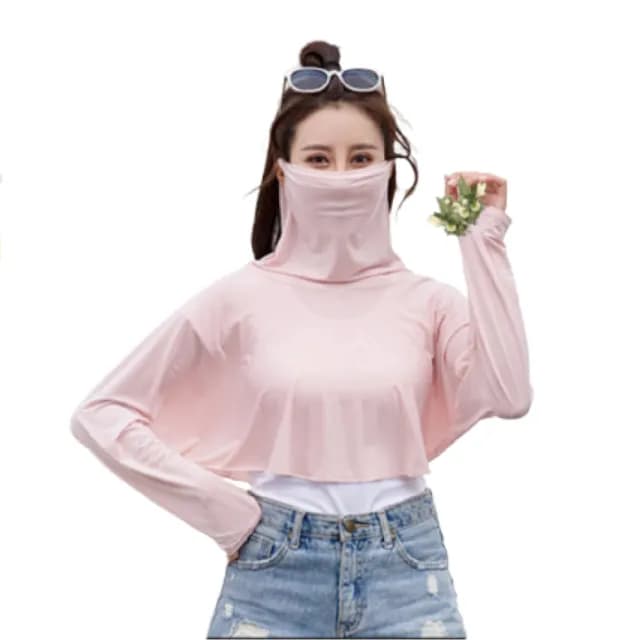 【89 zone】日系純色透氣薄款防紫外線 防曬圍巾 圍巾 披肩(白/粉/灰/藍/綠)