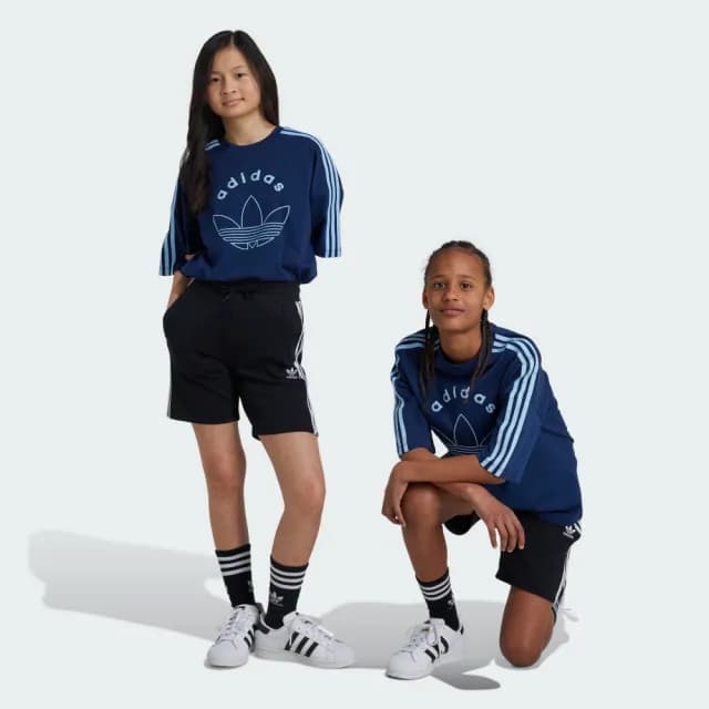 【adidas 愛迪達】ADICOLOR 運動短褲 童裝 - Originals IY7481