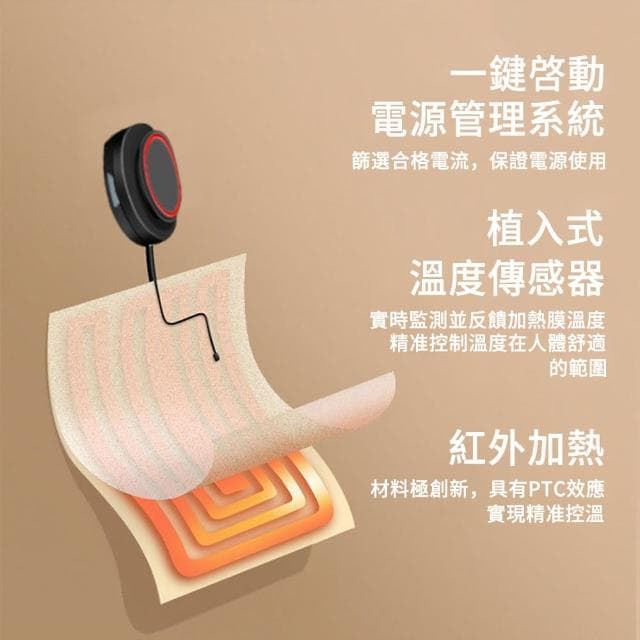 【MUAN】石墨烯保暖圍脖 溫控智能發熱脖圍 護頸圍巾(三擋調節 護頸圍脖 加熱圍巾)