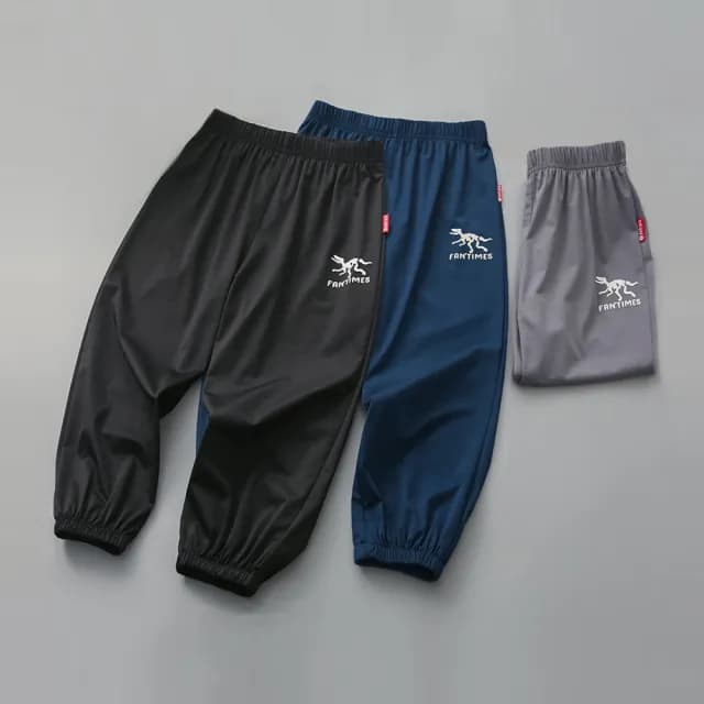 【橘魔法】冰絲涼感恐龍化石長褲(防蚊褲 褲子 縮口褲 運動褲 長褲 男童 童裝 兒童)