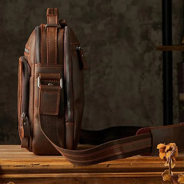 【KT DADA】雙11 牛皮斜背包 郵差包 男士包包 男包 真皮包包 斜背包 爸爸禮物 男生包包 生日禮