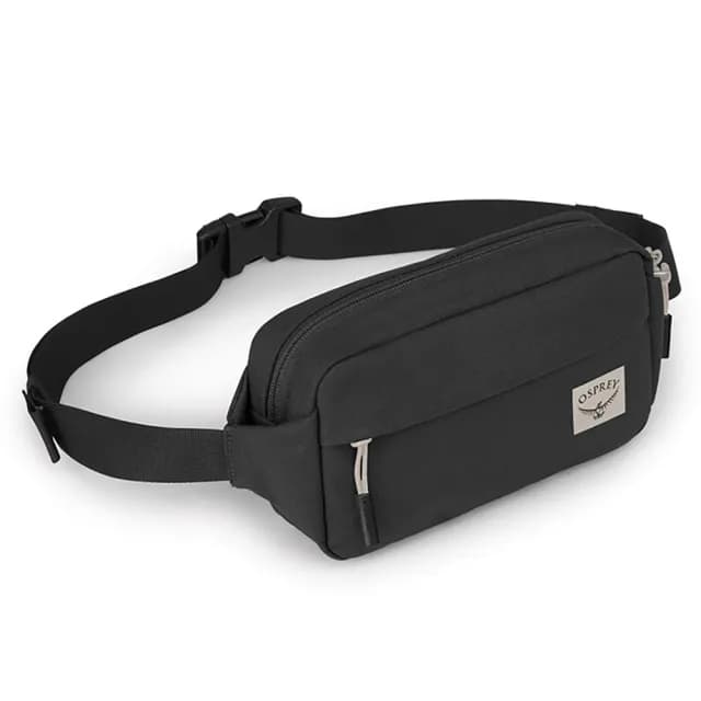 【Osprey】情人節禮物 Arcane Waist 隨身輕便腰包 復古黑(胸包 運動腰包 旅行腰包)