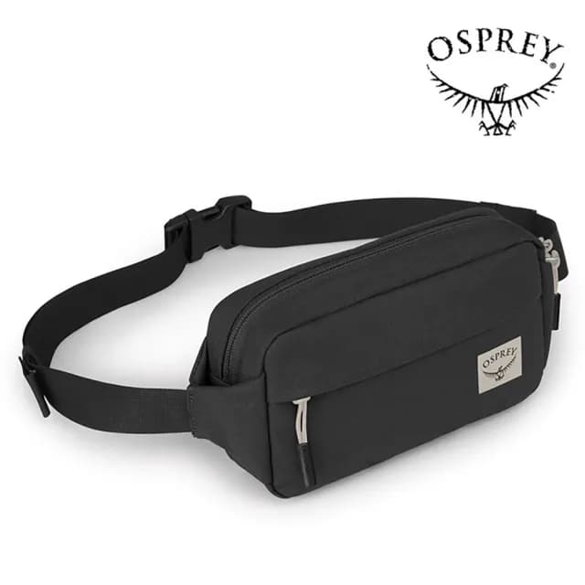 【Osprey】情人節禮物 Arcane Waist 隨身輕便腰包 復古黑(胸包 運動腰包 旅行腰包)