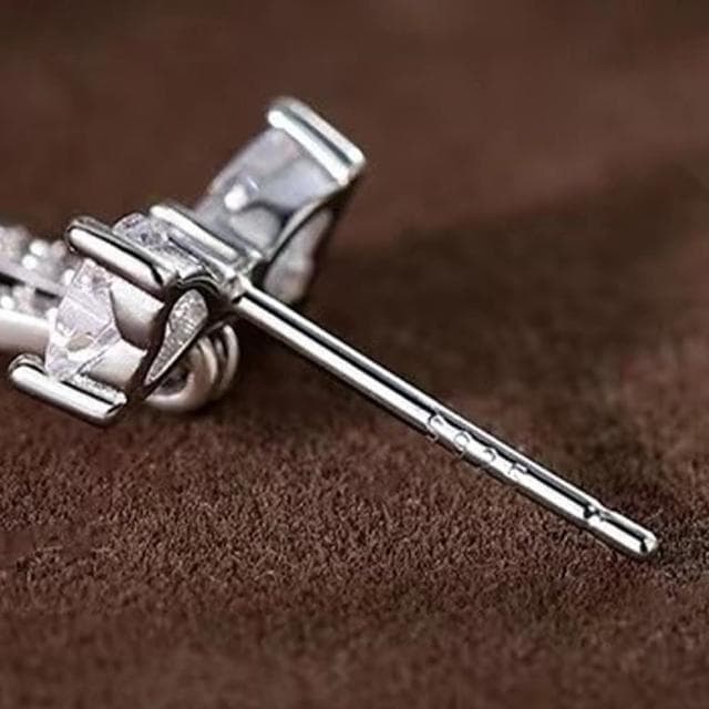 【LEESA】純銀耳環\蝴蝶結耳環\足銀耳環\S999足銀\流蘇耳環\耳釘\可愛耳環耳墜\送閨蜜\送女生\生日禮物