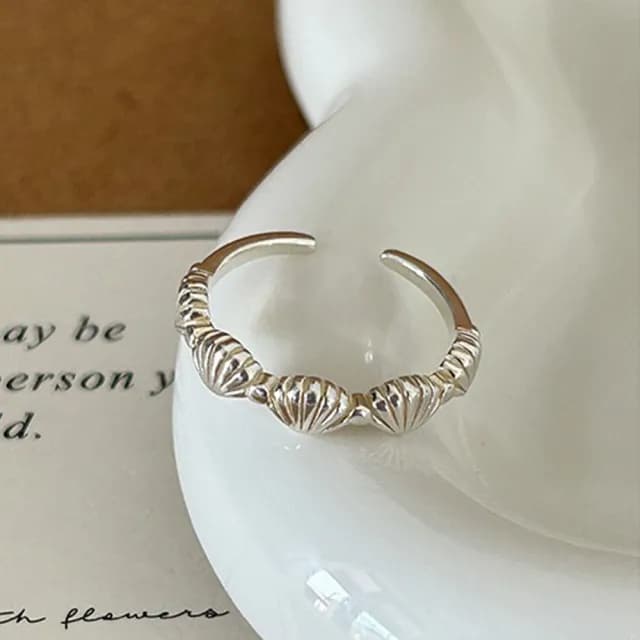 【MoonDy】雙11 銀戒 金戒指 韓國戒指 日系戒指 指環 可愛戒指 純銀戒指 貝殼戒指 情人節禮物