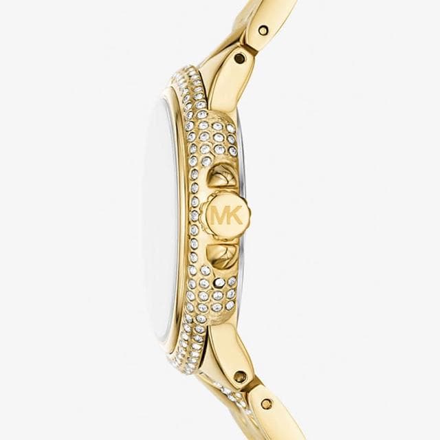 【Michael Kors】MK女錶 香檳金 晶鑽 女錶推薦 33mm 520送禮 禮物(MK4801)