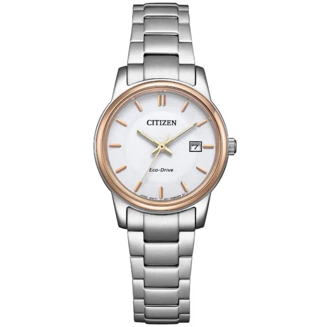 【CITIZEN 星辰】PAIR系列 簡約時尚光動能腕錶 七夕 情人節 送禮 推薦(EW2319-71A)