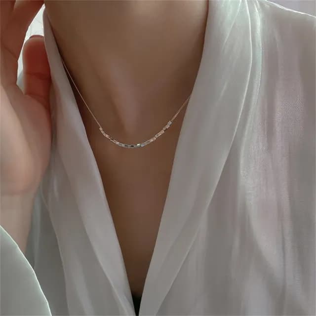 【KT DADA】情人節禮物 韓國項鍊 名牌項鍊 設計高級感 輕奢項鍊 學生生日禮物 鎖骨鏈項墜 女生飾品 全純銀