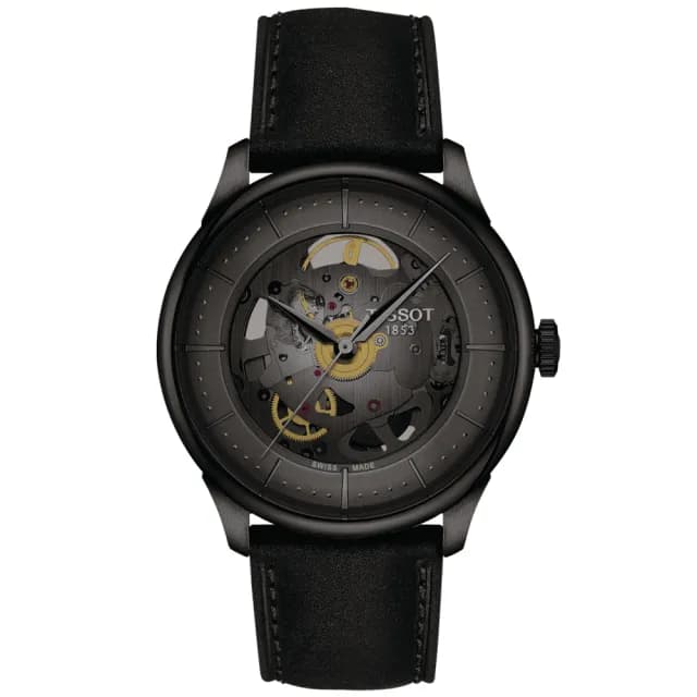 【TISSOT 天梭】杜魯爾系列 鏤空機械腕錶 畢業禮物 送禮 推薦(T1398363644100)