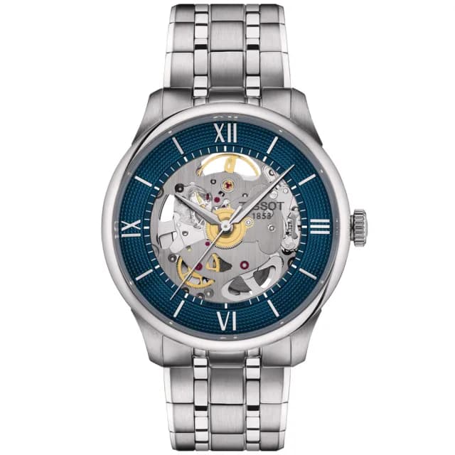 【TISSOT 天梭】杜魯爾系列 鏤空機械腕錶 畢業禮物 送禮 推薦(T1398361104800)