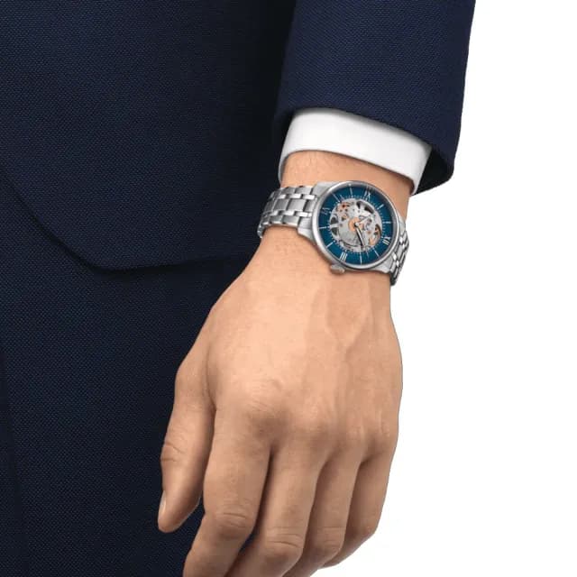 【TISSOT 天梭】杜魯爾系列 鏤空機械腕錶 畢業禮物 送禮 推薦(T1398361104800)