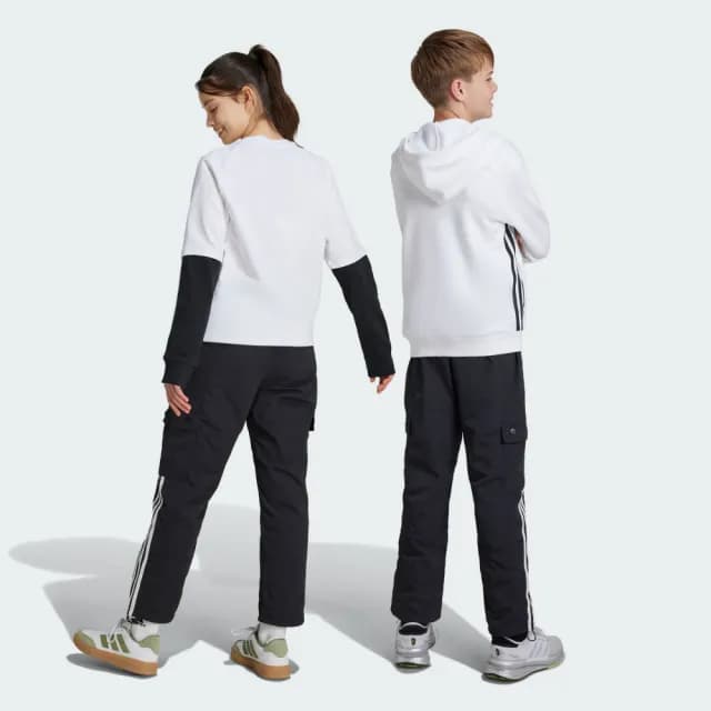 【adidas 愛迪達】運動長褲 童裝 IV9455