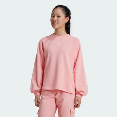 【adidas 愛迪達】長袖上衣 大學T 童裝 IV7044