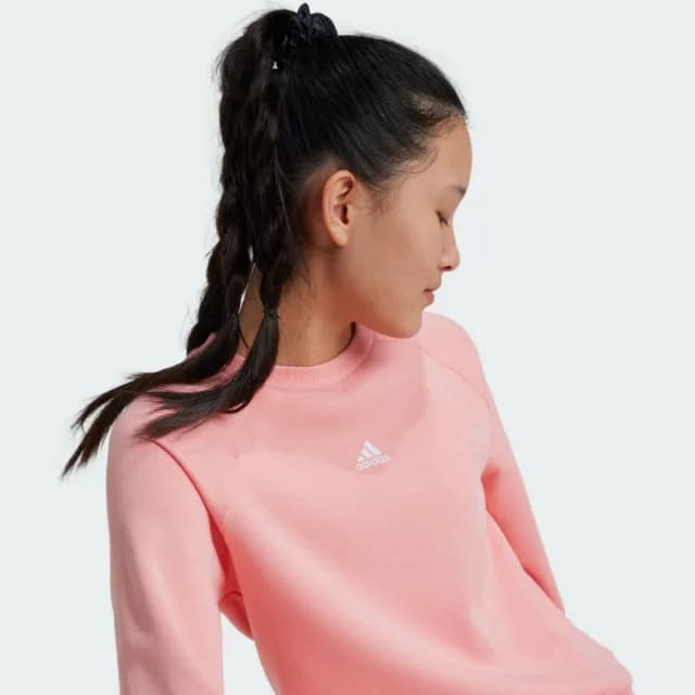【adidas 愛迪達】長袖上衣 大學T 童裝 IV7044