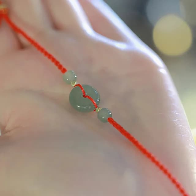 【MoonDy】雙11 手環 紅繩手鍊 平安扣 編織手鍊 招財手鍊 和田玉手鍊 平安扣手鍊 本命年 保平安