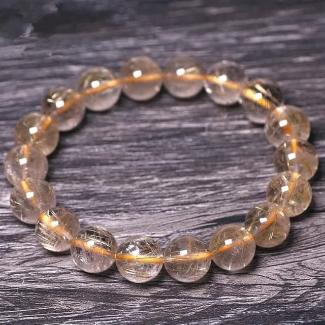 【Penny珮妮】巴西老礦鈦晶金髮晶手鍊8mm(母親節禮物/交換禮物/送女友/送閨蜜/生日禮物/情人節)