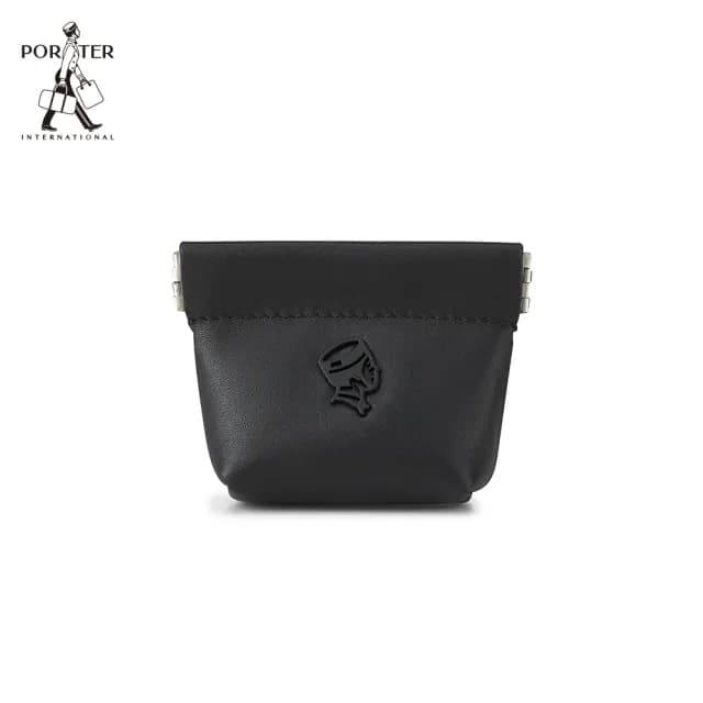 【PORTER INTERNATIONAL】內斂質蘊CENTRIC真皮零錢包(黑)