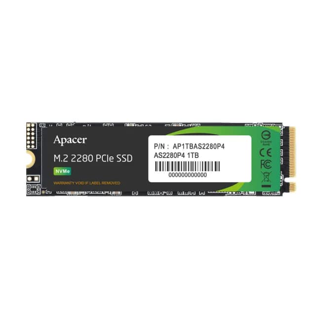 【Apacer 宇瞻】AS2280P4 1TB M.2 PCIe Gen3x4 內接式固態硬碟