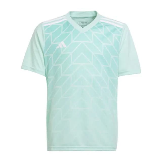 【adidas 愛迪達】短袖上衣 童裝 大童 男女童 運動 T ICON 23 JSY Y 白綠 IC1255